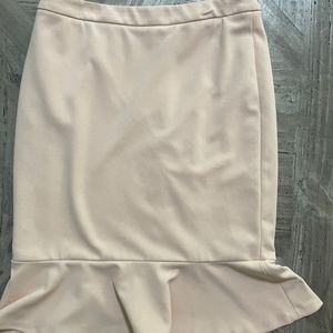 Blush Pink Calvin Klein Peplum Skirt